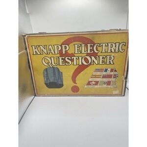 Vintage Knapp Electric Questioner Game  w/ Catalogs